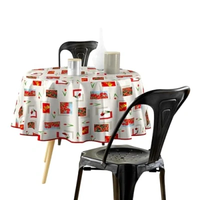 Image de douceur d&#039;intérieur Nappe, Polychlorure de vinyle (PVC), Tulipe, (0) 160 cm