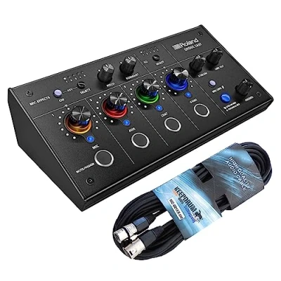 Image de Roland Bridge Cast Dual Bus Gaming Mixer Solution complète pour streaming audio + câble XLR Keepdrum