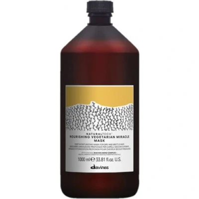 Image de Davines Masque Natural Tech Nutrition miracle vegan 1000 ml Pour cheveux épais et indisciplinés