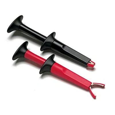 Image de Jeu de pinces crocodiles sécurité Fluke AC220 femelle 4 mm CAT IV 600 V, III 1000 V rouge, noir