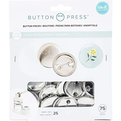 Image de We R MEMORY Keepers/WE WR Button press 25 boutons 37mm Metal 661070 Taille unique