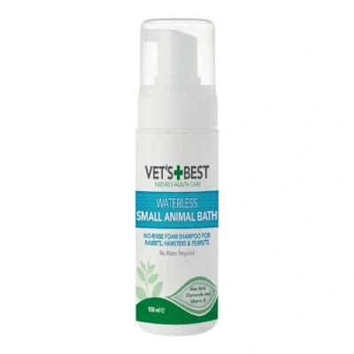 Image de Vet&#039;s Best Bain sans Eau pour Petits Animaux, shampooing Sec rinçage Animaux 150ml