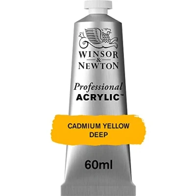 Image de Winsor &amp; Newton Professional Acrylique Tube 60ml 111 Jaune de Cadmium Foncé ROW