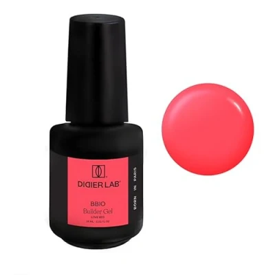 Image de DIDIER LAB BBIO Gel Construction Ongle UV en Flacon Love Red Formule Propre sans HEMA ni TPO de Autonivelant LED pour Renforcer les Ongles 15 ml