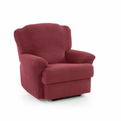 Image de SOFASKINS® Housse de Fauteuil Relaxation inclinable, Super élastique, avec Design Exclusif, Respirante et Durable, canapé Facile à Placer 70 90 cm, Couleur Fuchsia