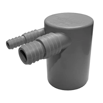 Image de Airfit Double angle de raccordement pour machine à laver et sèche linge condensat DN 40 gris