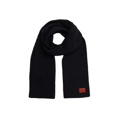 Image de Superdry Écharpe tricotée, Bleu Marine (Eclipse Navy), Taille Unique Femme