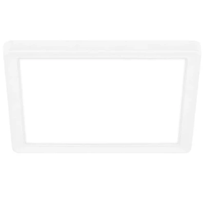 Image de BRILONER Leuchten Panneau LED, plafonnier avec effet de rétro éclairage, 12 watts, 1400 lumens, 4000 Kelvin, blanc, carré, 19x19cm