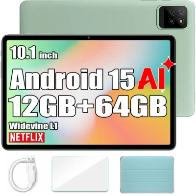 Image de Tablette Tactile Oscal Pad 30 Wifi Doke AI 101 60Hz1080p FHD 12Go 64Go SD 2To Android 15 6600 mAh Face ID Widevine L1 Vert