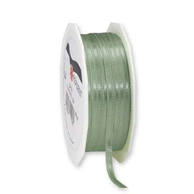 Image de C.E. Pattberg SATIN vieux vert (vert), Rouleau de 50 m Ruban Satinée pour Emballage Cadeau, Largeur 3 mm, Accessoire Décoration et Bricolage, Décoratif Présents, en Toute Occasion