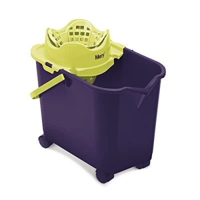 Image de Mery, Violet et Citron Vert, Seau Automatique, polypropylène, Dimensions 28,5 x 43,5 42 cm, 20 litres
