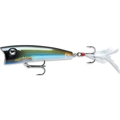Image de Rapala Leurre de Pêche X Rap Pop Matériel avec Grande Bouche Concave d&#039;Eau Douce et Mer Profondeur Nage Surface 7cm / 11g Fabriqué en Estonie Moss Back Shiner