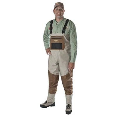Image de CADDIS Stocking Foot Waders_No Shoes échassier Mixte, Taupe 2 Tons, 62