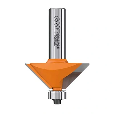 Image de CMT Orange Tools 936.920.11 Fraise à biseauter avec roulement. 45 degrés HM S 12 mm Diamètre