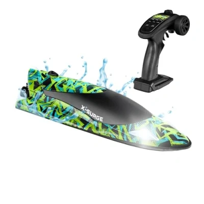 Image de Bateau radiocommandé OVERMAX x Surge Éclairage LED 35 km/h 2 15min batterie