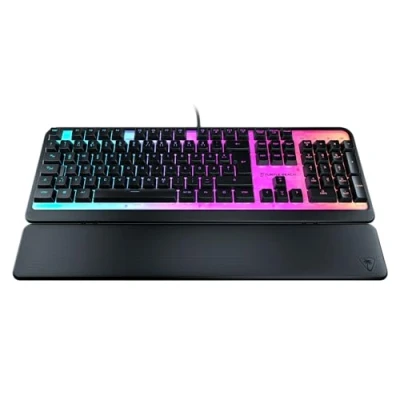 Image de Turtle Beach Magma Clavier de Jeu RVB avec Touches à Membrane, Technologie avancée Anti ghosting, Easy Shift, éclairage RVB, Repose Poignet Amovible