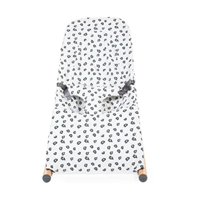 Image de CHILDHOME; Housse Compatible pour Transat Bébé Evolux; 100 pourcent Coton; Facile à enfiler; Doux; Agreable au toucher; Motif Leopard