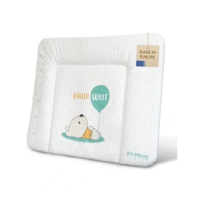 Image de pic Bear Matelas à langer, certifié Oeko Tex, facile d&#039;entretien, 85 x 72 cm, motif oursons