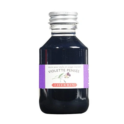 Image de Herbin Jacques 17077T Flacon d&#039;encre à écrire 100ml Stylo plumes, stylos roller Violette pensée