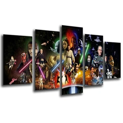 Image de Cuadros Cámara Tableau Photo Star Wars Dark Vader Dimensions totales : 165 x 62 cm XXL