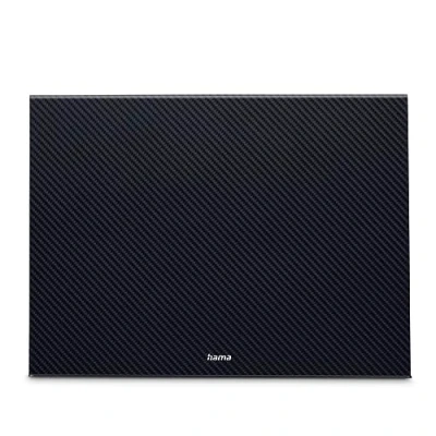 Image de Hama Support pour ordinateur portable &quot;Carbone&quot; (support jusqu&#039;à 47 cm, hauteur 8 pieds en caoutchouc antidérapants, aspect carbone) Noir
