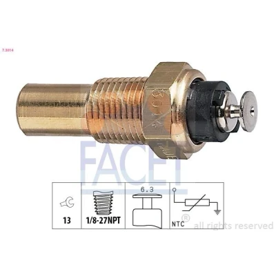Image de FACET 7.3014 Sonde De Température Liquide Refroidissement Made in Italy OE Equivalent SAAB: 900 I Combi Coupe, 9000 5 portes, Berline