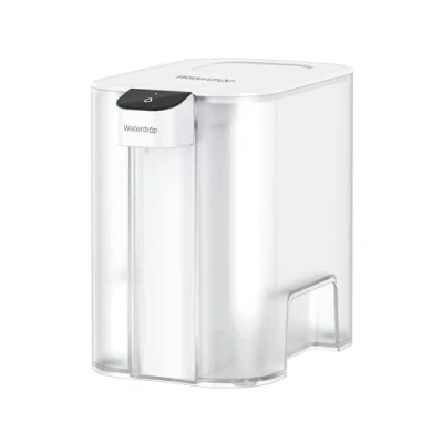 Image de Waterdrop Carafe Filtrante Électrique Instantanée Avec Filtre de 3 Mois, Système Filtration d&#039;eau Comptoir 6 L, Réduit le Chlore, Plomb, Mercure, les PFAS, 757 Litres, Blanc