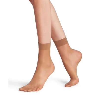 Image de FALKE Seidenglatt 15 DEN W SO transparentes unies 1 paire, Chaussettes Femme, Effet peau (Sun 4299), 39 42