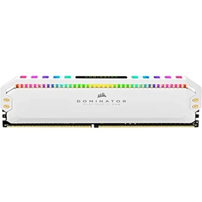 Image de Corsair Dominator Platinum RGB 16 Go (2x8 Go) DDR4 3200 (PC4 25600) C16 1.35V Mémoire de Bureau Blanc