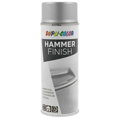 Image de Duplicolor 467424 Emaille Peinture à Effet Martelé Résistant la Chaleur, Argent, 400 ml