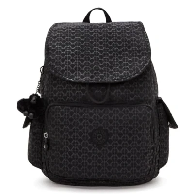 Image de Kipling CITY PACK Sac à dos moyen, Signature Emb (Noir)