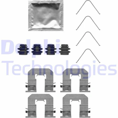 Image de DELPHI LX0716 Kit d&#039;accessoires, plaquette de frein à disque