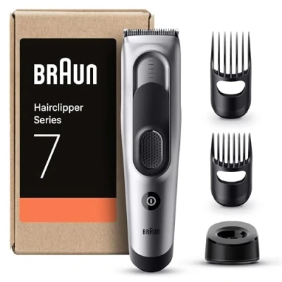 Image de Braun Tondeuse À Cheveux Series 7 HC7390, Pour Coupe De La Maison Avec 17 Réglages Longueurs