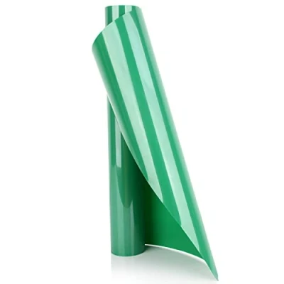 Image de YURROAD Flex Thermocollant Vert, 100cm X 30cm Iron on Vert HTV Vinyle Transfert de Chaleur, pour Tissu, T shirts, Vêtements,