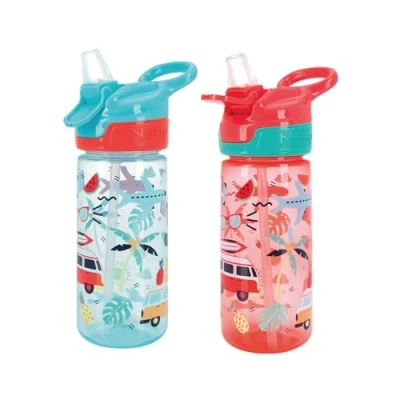Image de Nuby Super Quench Avec Poignée Sans déversement 540ml Vacance Rose
