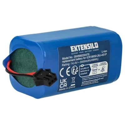 Image de vhbw Batterie Compatible avec Venga VG RVC 3000 Robot électroménager, Bleu (3400mAh, 14,4V, Li ION)