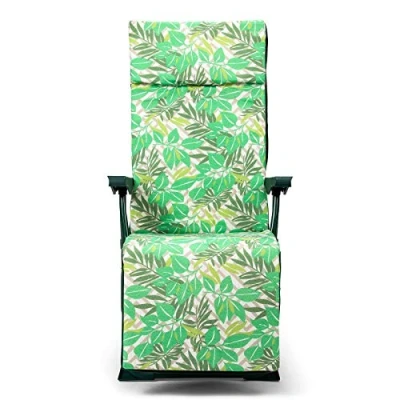 Image de Solenny Fauteuil de Jardin Relax 5 Positions 76x60x108 cm Chaise Longue Rembourrage 3