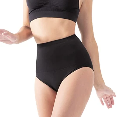 Image de Lytess Culotte Ventre Plat Amincissante Taille Haute et Minceur Actifs cosmétiques naturels Résultats Prouvés M: 38 40 Noir