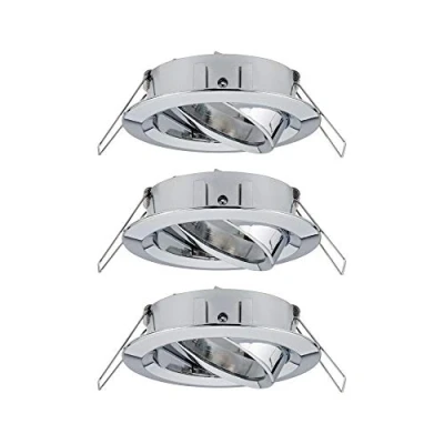 Image de Paulmann 92488 LED Choose orientable Max. 3x10 Watts Spot Plafond Chrome Lampe encastrée Alu, GU10