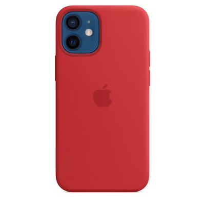 Image de Coque Original Apple iPhone 12 Mini MagSafe Silicones et TPU (doux) silicone/Coque Étui téléphone Rouge