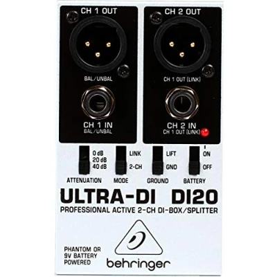 Image de Best Price Square DI Box/Signal Splitter, 20 DI20 by BEHRINGER