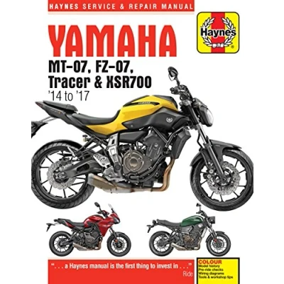 Image de Haynes Yamaha MT 07(FZ 07), Tracer &amp; SXR700 Service and Repair Manual: 07 &#039;14 &#039;17, FZ &#039;15 07TR &#039;16 XSR700 &#039;17; Includes Special Edition Models
