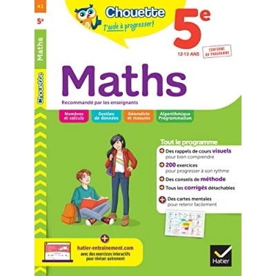 Image de Maths 5e: cahier de révision et d&#039;entraînement Livre d’occasion Correct