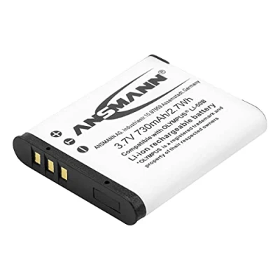 Image de ANSMANN Batterie Photo A OLY Li 50B (1 PCE) de Rechange pour Appareil numérique Po 3,7V 730 mAh Compatible avec Les appareils Olympus