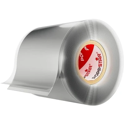 Image de POPPSTAR 3m ruban en silicone auto fusionant (auto amalgamant, vulcanisant), isolant et bande d&#039;étanchéité (eau, air), 50 mm de large, gris