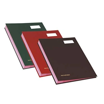 Image de Exacompta Réf. 22120E 1 parapheur direction dos à soufflets toilé porte étiquette couverture plastifiée 12 compartiments en carte rose avec 3 perforations 24x32 cm couleurs aléatoires