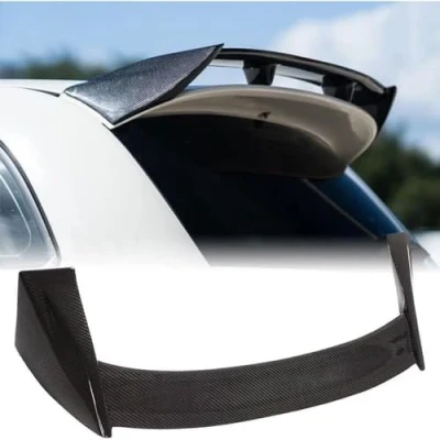 Image de WeiYH Voiture Becquets Arrière pour Fiat 500 595 Abarth 2010 2020, Sedan Aileron de Coffre Aile Queue Becquet Lame Spoiler Tuning