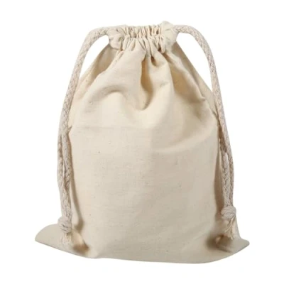 Image de Zerodis Lot de 1 sacs en coton avec cordon, sac rangement tissu coton, pour les utilisations domestiques tous jours 30 * 40cm
