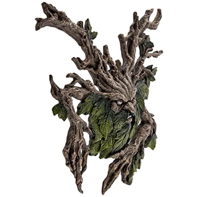 Image de Design Toscano CL52272 Sculpture Murale de Crotchety Crank Le Grincheux des Arbres Multicolore 4 x 34,5 38 cm