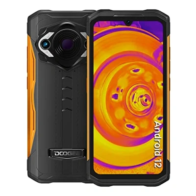 Image de Telephone Portable Incassable, DOOGEE S98 Pro (2022) Caméra Thermique, Android 12.0, 6.3&quot; FHD Helio G96, 8Go + 256Go, 48MP&amp;20MP Vision Nocturne, 6000mAh, NFC/OTG Noir